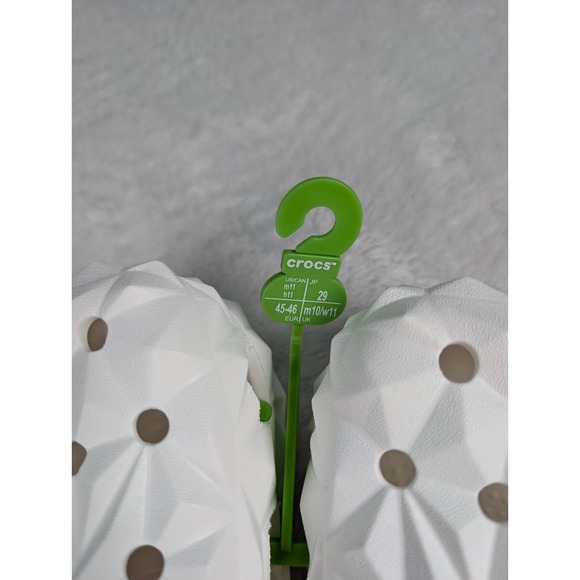 Crocs Classic Geometric Clogs Mens 11 Womens 13 White Disney Epcot Ball NEW - Picture 5 of 7